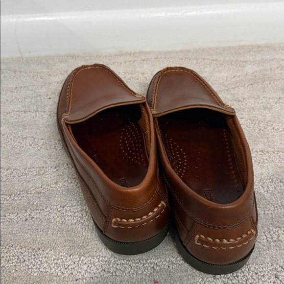 LLBean Mens Leather Penny Loafer‎ Driving Moccasin Shoes Brown - Picture 4 of 9